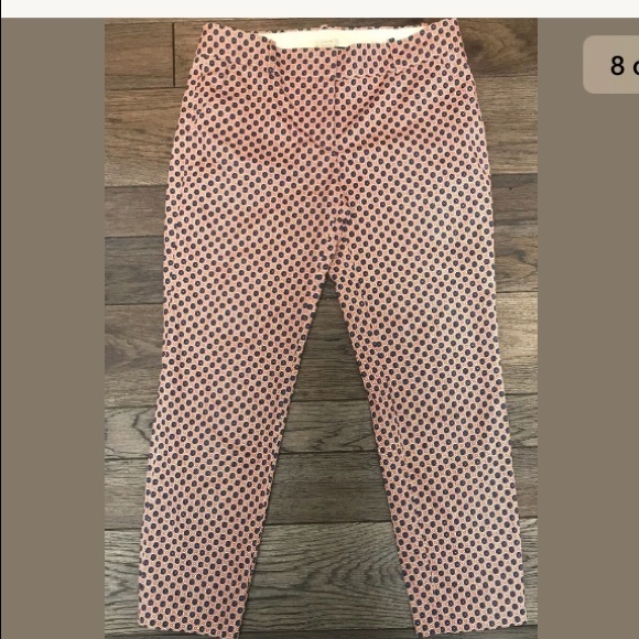 J. Crew Café Capri Pants Floral Print Size 2 - Picture 6 of 8